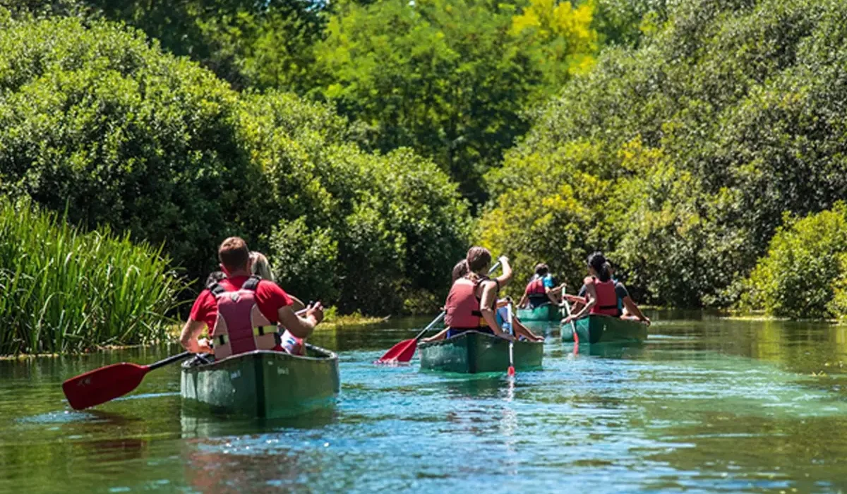 Pagaiare sul fiume Tirino - Coop Il Bosso