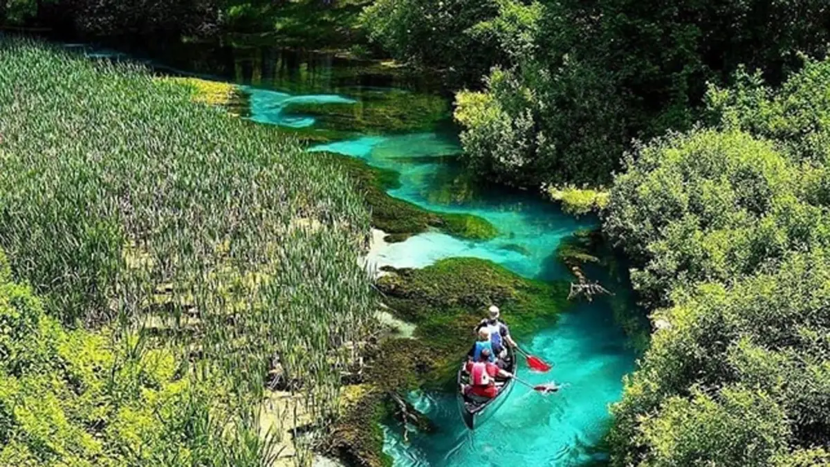 Paddeln auf dem Fluss Tirino - Coop Il Bosso