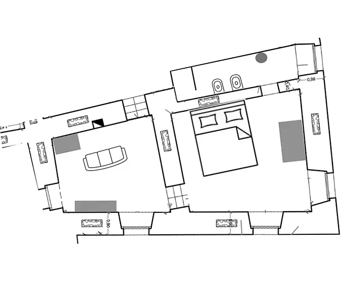 Planimetria Suite Touring Club